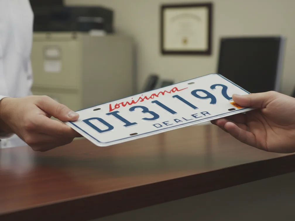 louisiana dealer plate replacement service lost stolen tag