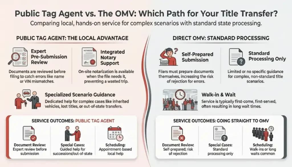 public tag agent vs omv louisiana title transfer
